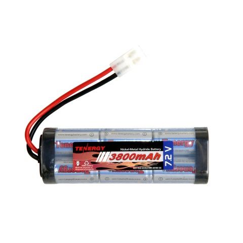 7.2v 3800mAh NiMH High Output Airsoft Flat Battery with Standard Tamiya Connector