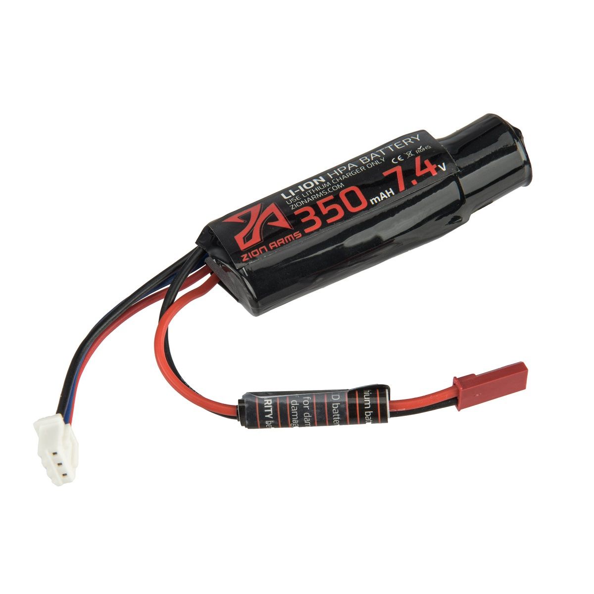 Zion Arms 7.4v 350mAh Lithium-Ion HPA Engine Battery - JST Connector