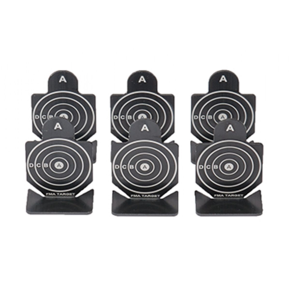 Airsoft 6pc Metal Shooting Targets - TYPE A