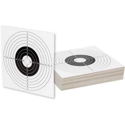 Cardboard Bullseye Airsoft Targets-100 Count