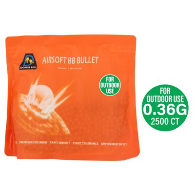 Double Bell 6mm 0.36g Outdoor Airsoft BBs - 2500rds