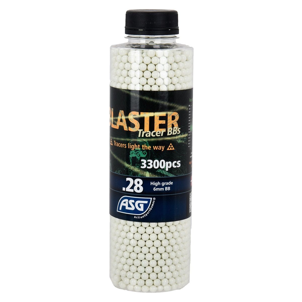 ASG 0.28g Blaster Tracer Airsoft BBs Bottle - 3,300 Rounds