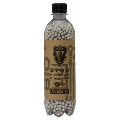 Elite Force 0.25g 2700 Round Seamless Biodegradable 6mm Airsoft BBs