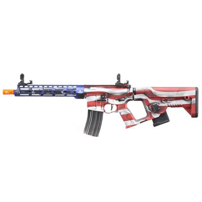 Lancer Tactical Enforcer BLACKBIRD AEG Rifle with Alpha Stock