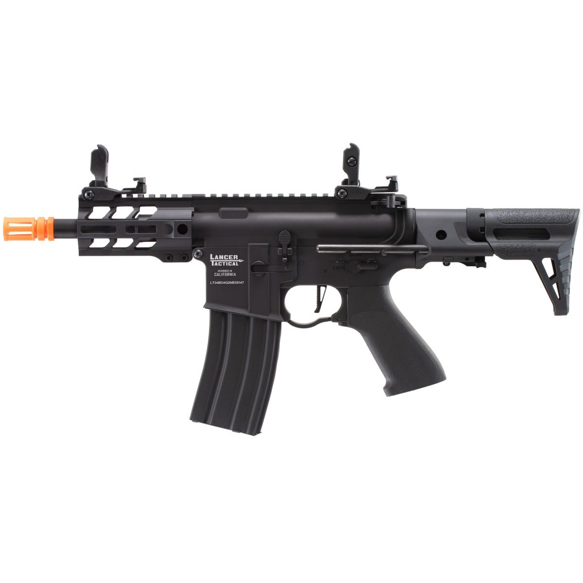 Lancer Tactical Enforcer Gen 2 Battle Hawk 4" PDW AEG, COLOR: Black