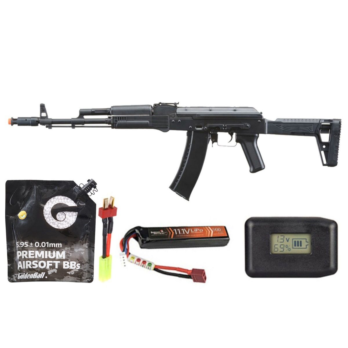 LCT MRK-74 AEG Rifle - Battery-Adapter-Charger Combo