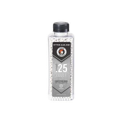 Lancer Tactical 3300 Round .25G Streamline Competition Grade BBs - White