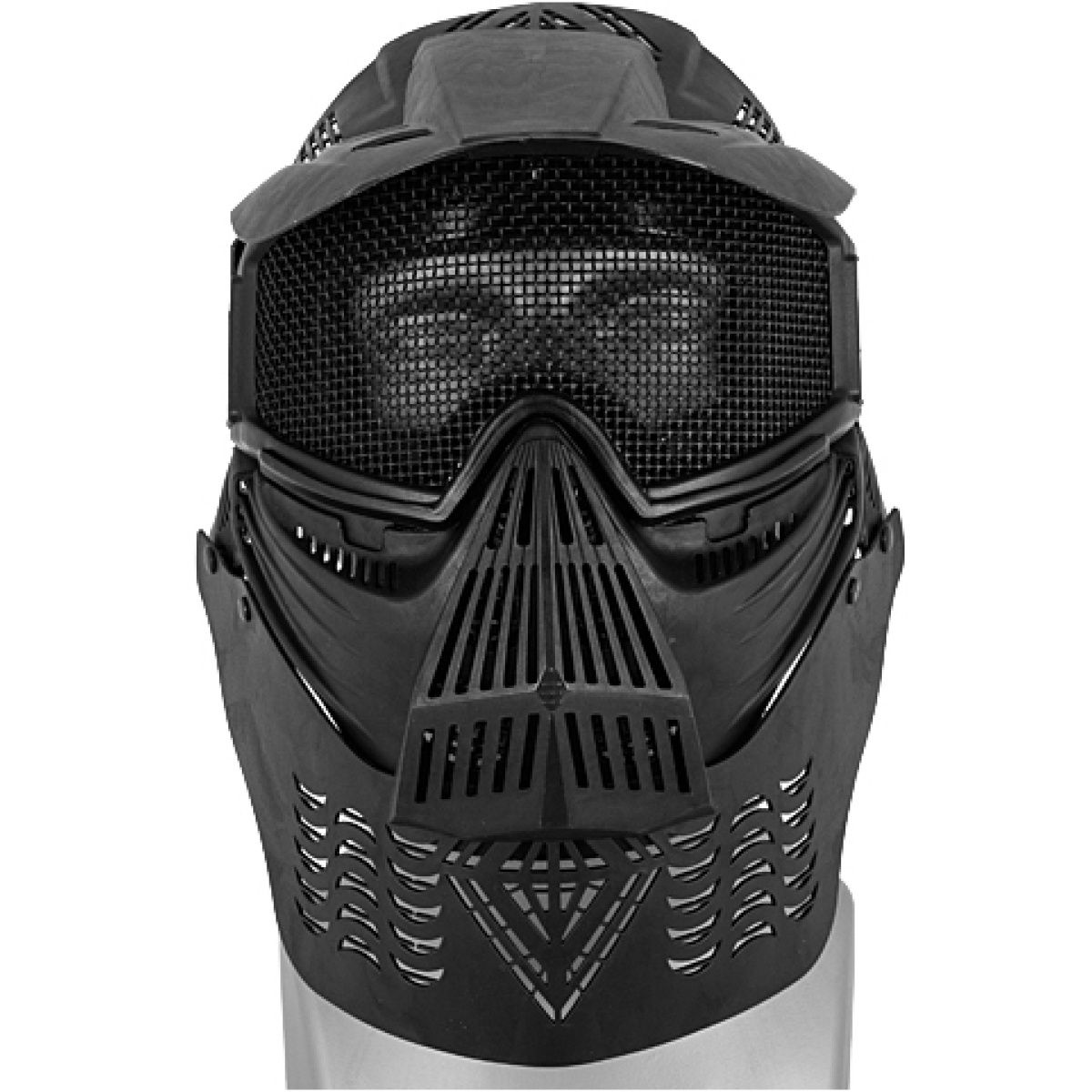 G-Force Face Mask with Mesh Eye Protection, COLOR: Black