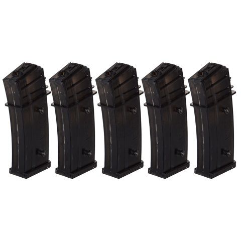 Umarex H &amp; K Licensed 470rd G36 High Capacity Airsoft AEG Magazine - 5 Pack