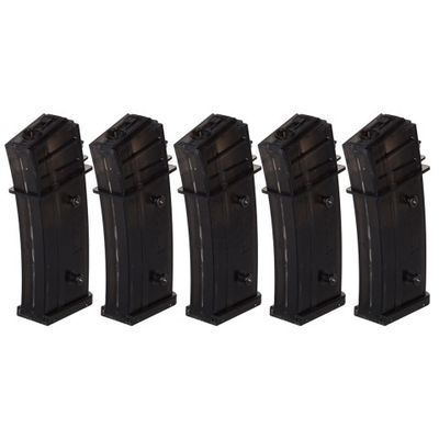 Umarex H &amp; K Licensed 470rd G36 High Capacity Airsoft AEG Magazine - 5 Pack