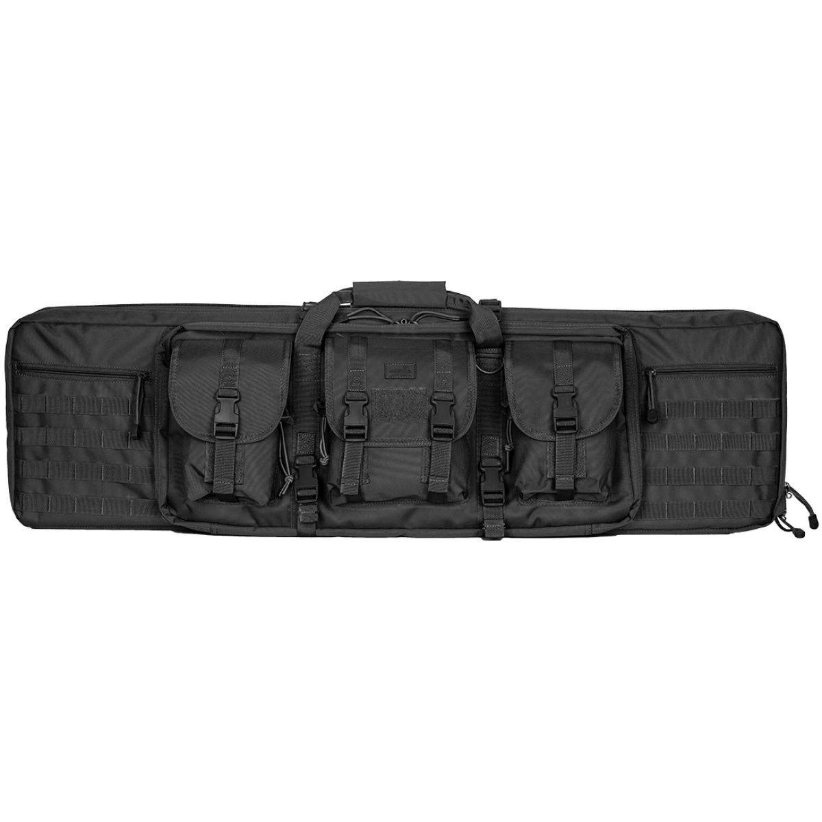 Lancer Tactical 42" MOLLE Double Tactical Gear Gun Bag - BLACK