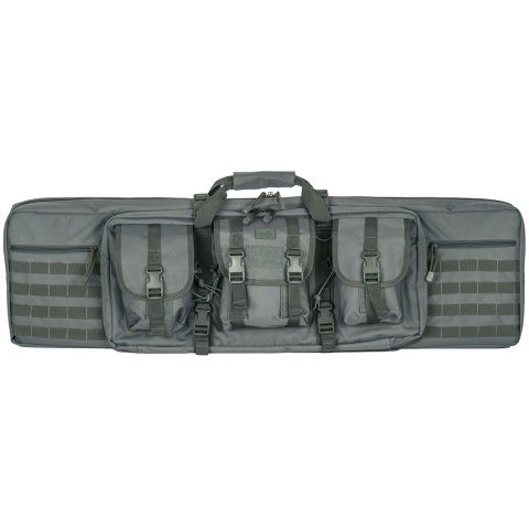 Lancer Tactical 42" MOLLE Double Tactical Gear Gun Bag  - OD GREEN