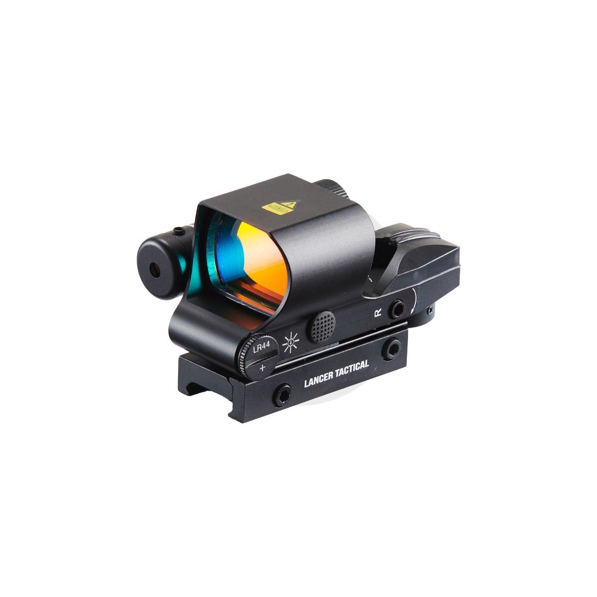 Lancer Tactical Picatinny 4 Reticle Red Dot Reflex Sight w/ Green Laser, COLOR: Green