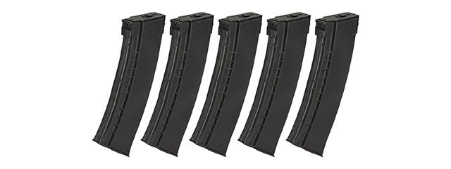 Lancer Tactical Pack of 5 - 500 Round AK Hi-Capacity Magazine