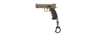 Tactical Detachable Mini Pistol Keychain - Tan