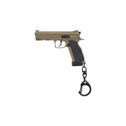 Tactical Detachable Mini Pistol Keychain - Tan