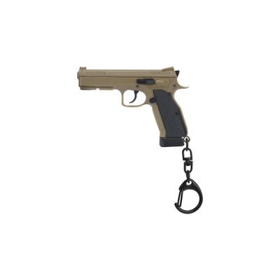 Tactical Detachable Mini Pistol Keychain - Tan