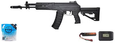LCT Airsoft LCK12 Tactical AK-12 Assault Airsoft AEG Rifle - Battery/Charger Combo