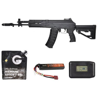 LCT Airsoft LCK12 Tactical AK-12 Assault Airsoft AEG Rifle - Battery/Charger Combo