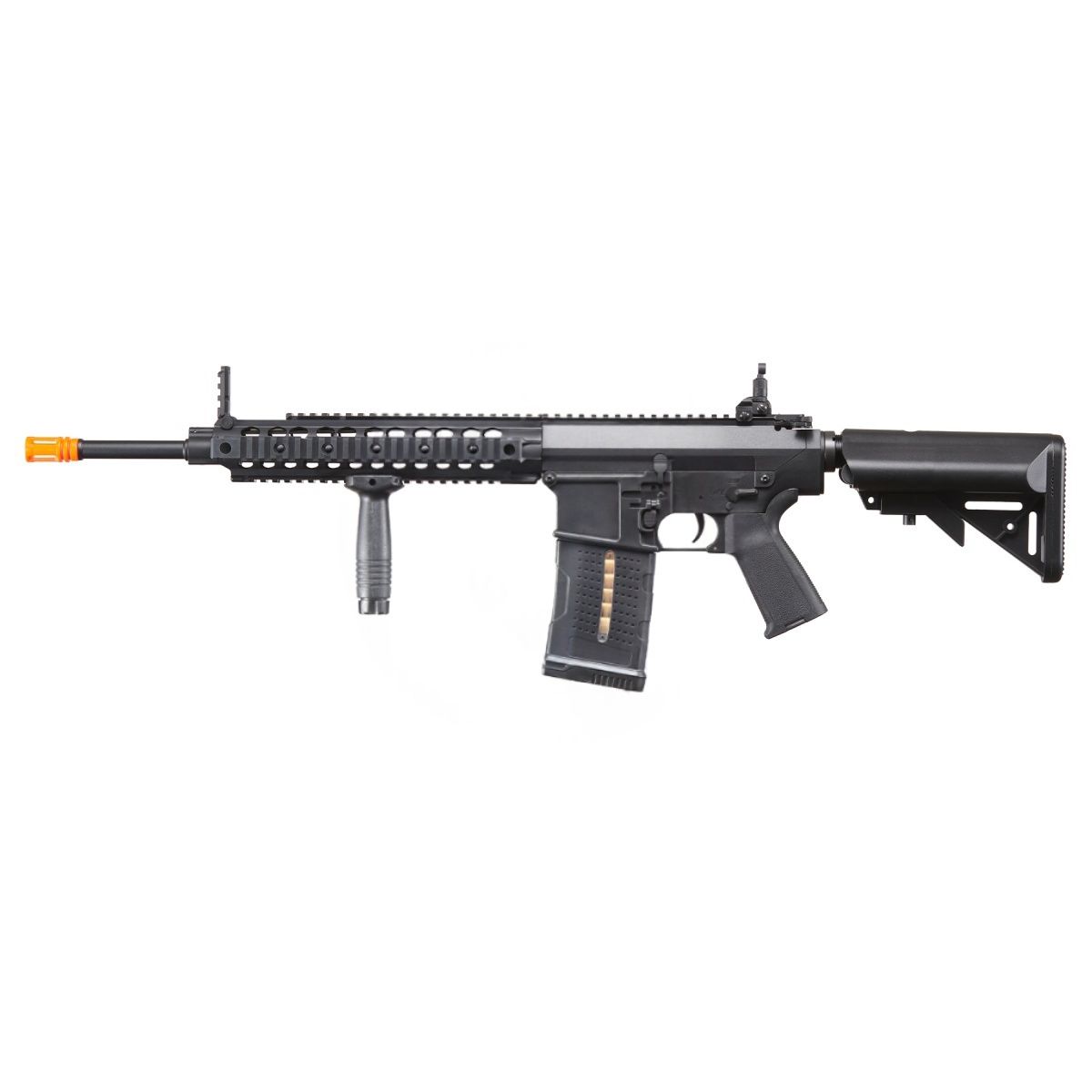 Lancer Tactical Battle X AEG Airsoft Rifle with SOPMOD Stock &amp; Quad Picatinny Handguard
