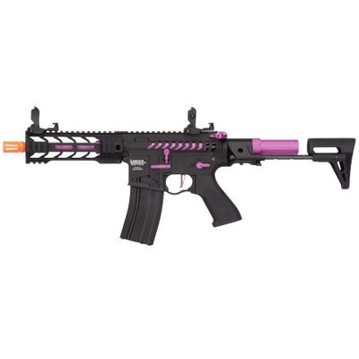 Lancer Tactical Proline Enforcer Battle Hawk 7" Skeleton M4 Airsoft Rifle with PDW Stock