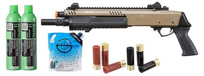 Bo Manufacture Rep Fabarm Stf12 Short 11" Pump Action Gas Shotgun - Combo