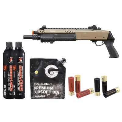 Bo Manufacture Rep Fabarm Stf12 Short 11" Pump Action Gas Shotgun - Combo