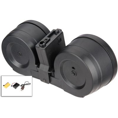 Sentinel Gears 2500rd M4 Auto-Winding Electric Drum C-Mag Magazine