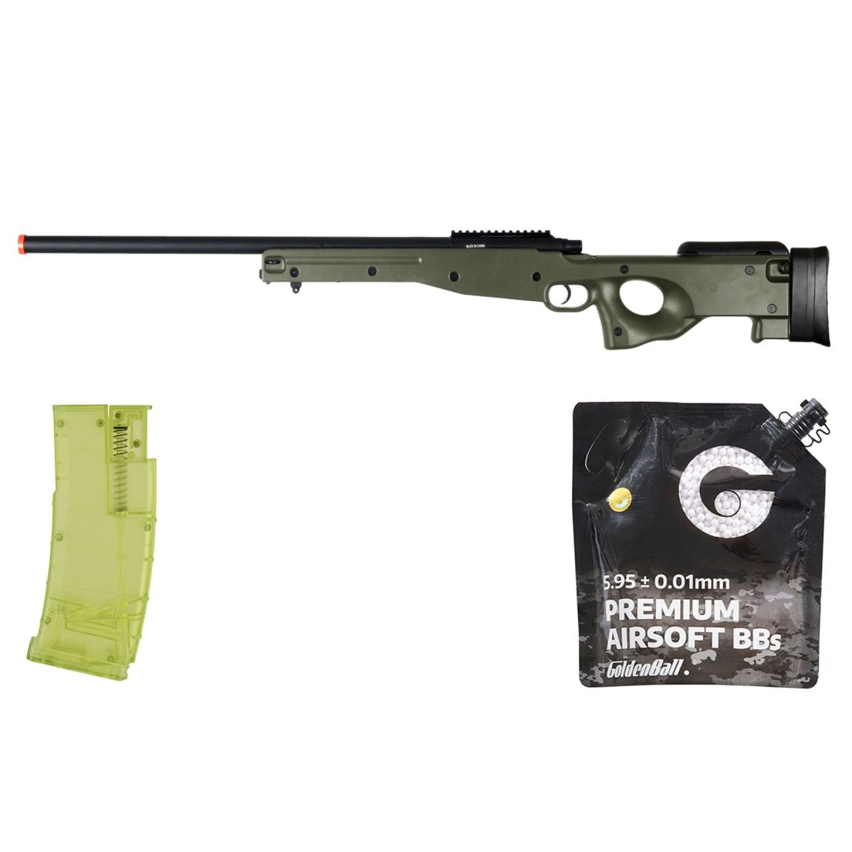 AGM IU-L96G Bolt Action Sniper Rifle - Combo