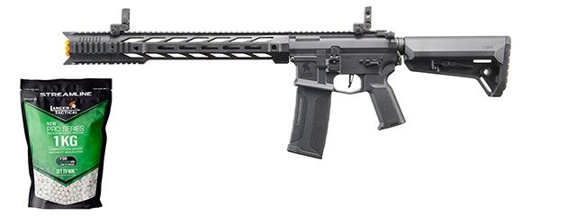 Lancer Tactical Gen 2 M4 SPR Interceptor AEG with Ambidextrous NSR Receiver &amp; NSR Stock - - Gen 2 Starter Bundle