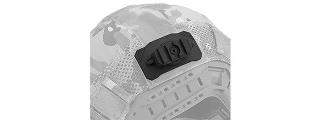 Lancer Tactical Universal Helmet Tactical Light Adapter, COLOR: Black