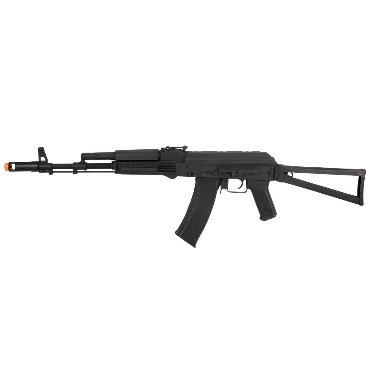 Lancer Tactical AK-Series AK-74M AEG Airsoft Rifle with Skeleton Foldable Stock