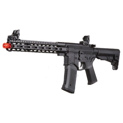 Golden Eagle Combat AR 12.5'' AEG Airsoft Rifle, COLOR: Black