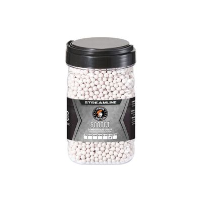 Lancer Tactical 5000 Round .36g Streamline Competition Grade BBs - White