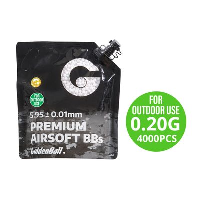 GoldenBall 4000 Round Premium Grade Outdoor BBs - White