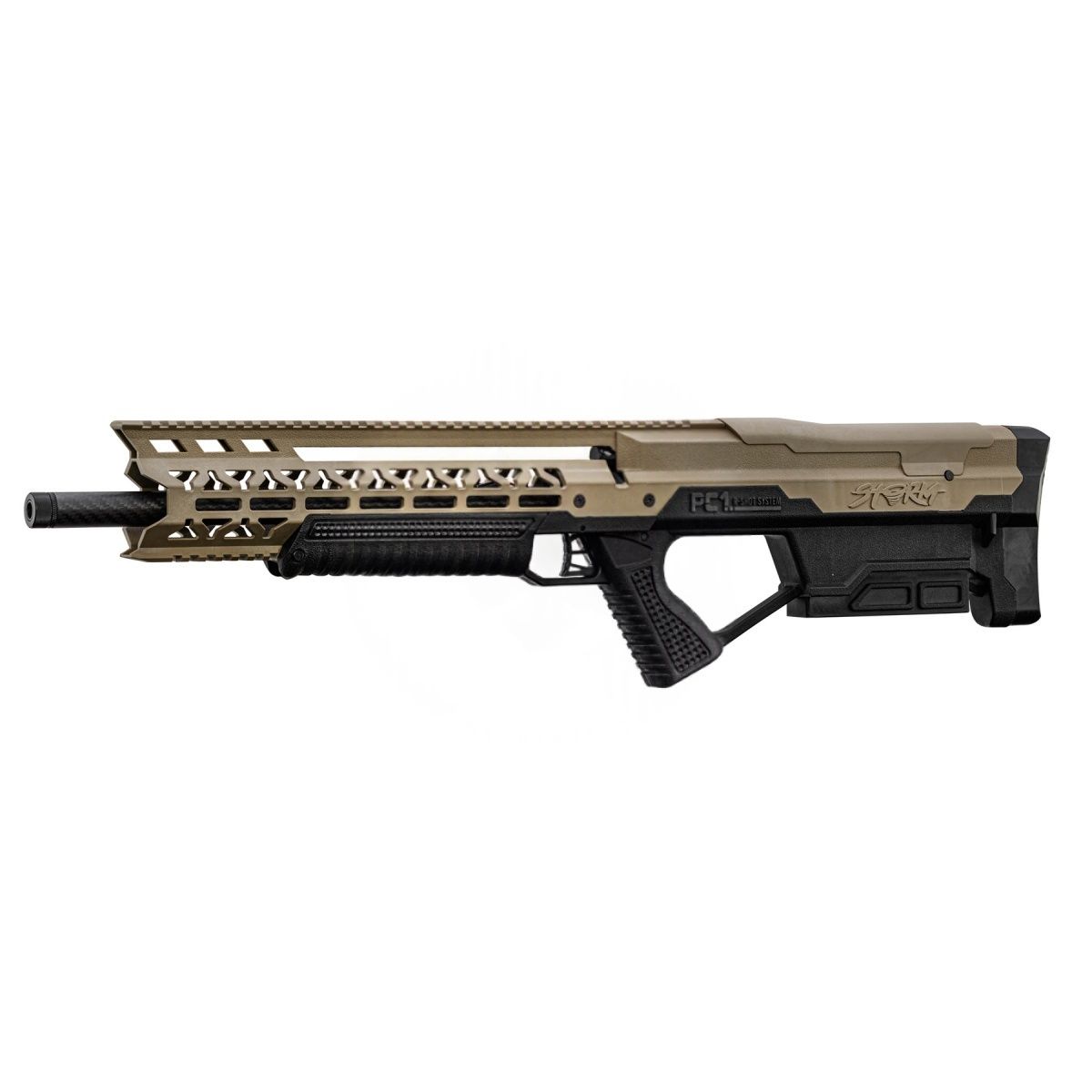 Storm PC1 Pneumatic Airsoft Replica Rifle - Tan, LENGHT: Short