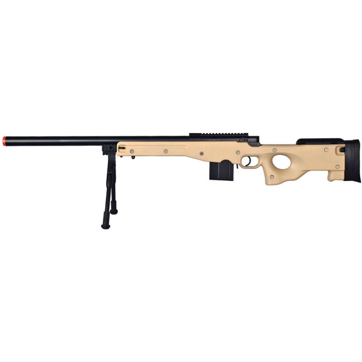 Well Airsoft L96 AWP Bolt Action Rifle with Bipod - Tan