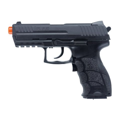Umarex H&amp;K Licensed P30 Full Size Airsoft Electric Blowback Pistol - Black