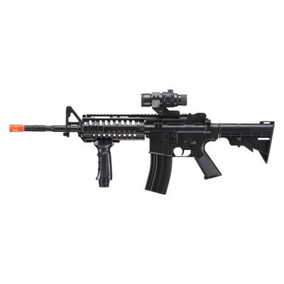 WellFire D96 M4 Carbine Airsoft AEG Rifle with Scope and Grip
