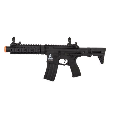 Lancer Tactical LT-15SBDL-G2 Gen 2 AEG Rifle with PDW Stock and Mock Suppressor