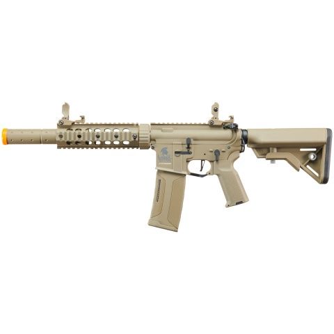Lancer Tactical Gen 3 M4 Carbine SD AEG Airsoft Rifle with Mock Suppressor - Tan