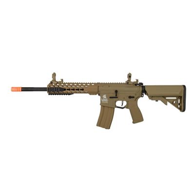 Lancer Tactical LT-19T-G2-E 10" Hybrid M4 Carbine with Keymod Rail -Tan