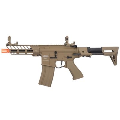Lancer Tactical Low FPS ProLine Needletail Airsoft AEG Rifle with PDW Stock - Tan