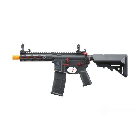 Lancer Tactical Gen 2 Hellion M-LOK 7" Airsoft M4 AEG - Black &amp; Red