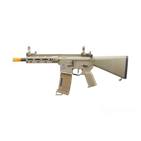 Lancer Tactical Gen 3 Hellion 7" M-LOK Airsoft AEG Rifle with Stubby Stock - Tan