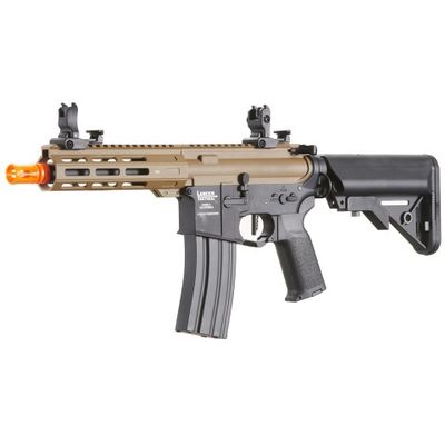 Lancer Tactical Viking 7" M-LOK Proline Series M4 Airsoft Rifle with Crane Stock - Two Tone