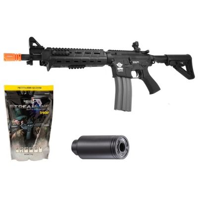 G&amp;G CM16 Combat Machine MOD 0 Airsoft M4 AEG Rifle - Tracer &amp; BB Bundle
