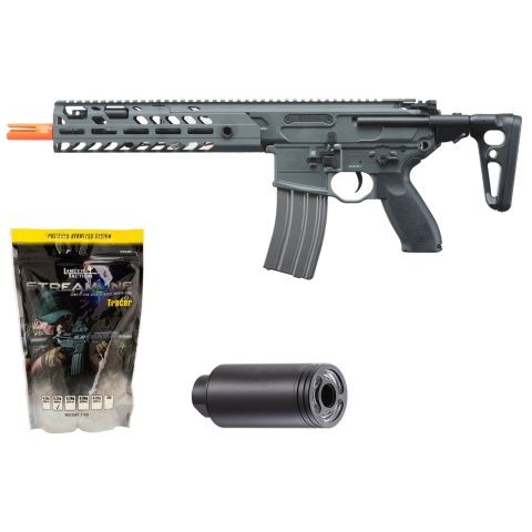 Sig Sauer PROFORCE MCX Virtus Airsoft AEG Rifle - Dark Gray - Tracer &amp; BB Bundle