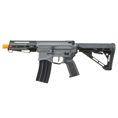 Zion Arms R15 Mod 1 Short Barrel Airsoft Rifle with Delta Stock - Gray &amp; Black
