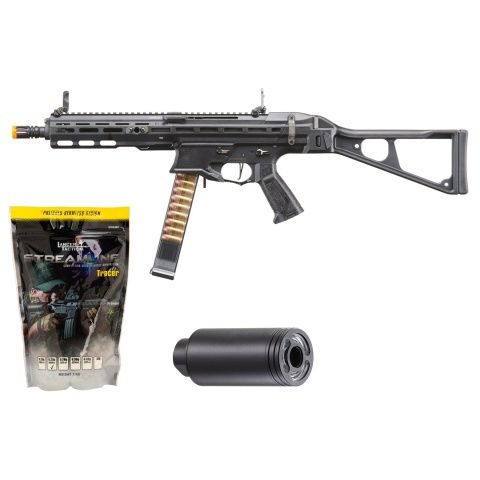 G&amp;G Striker PCC45 SMG AEG Airsoft Rifle - Tracer &amp; BB Bundle